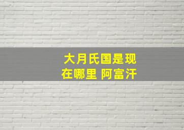 大月氏国是现在哪里 阿富汗